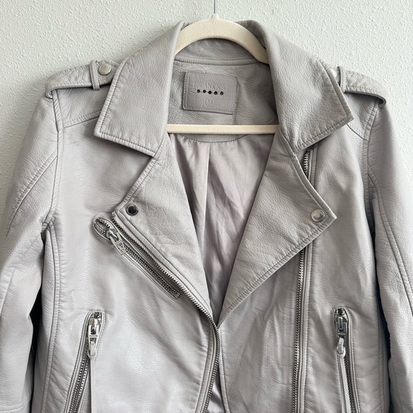 NEW Blank NYC On The Rocks Moto Jacket Faux Leather Size Medium - Picture 7 of 13